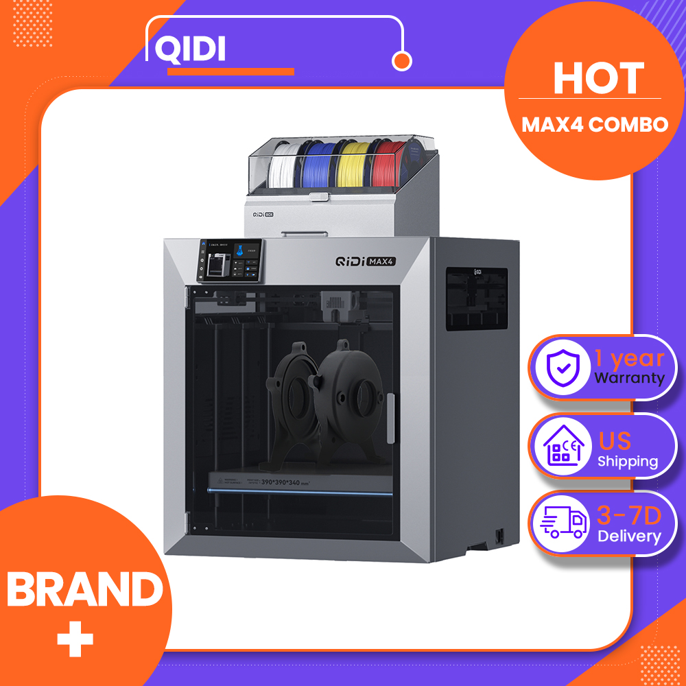 Direct Drive Dual Gear Extruder High Speed - Stampante 3D QIDI Max4 Combo, fino