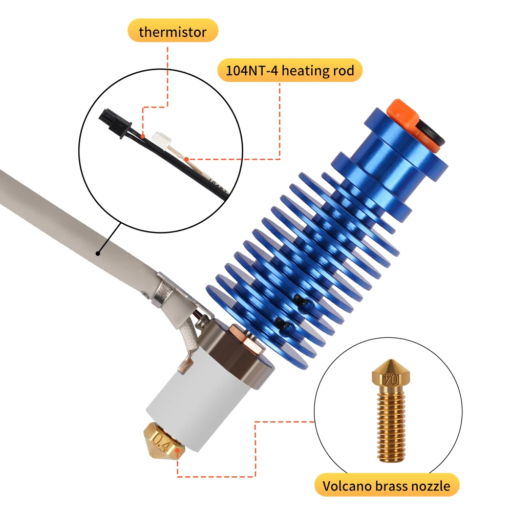 Corexy 3D Printer Kit - Kit Hotend Volcano 24V 60W per